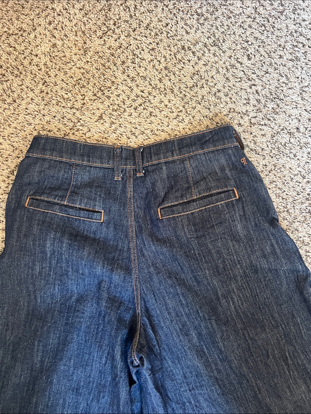 VGUC Pilcro Anthropologie Seamed Flounce High Rise Wide Leg Jeans. Size 30 - Picture 9 of 13